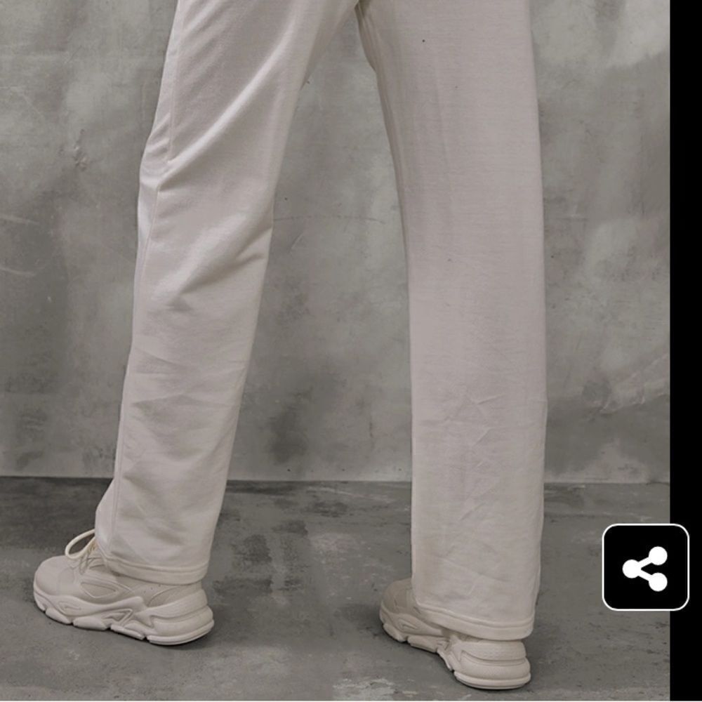 PRETTYLITTLETHING Beige Logo Straight Leg Sweatpants XS NWT View 6